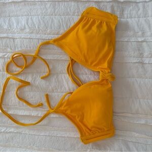 Yellow Target Bathing Suit Top Size Medium